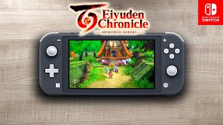 Eiyuden Chronicle Hundred Heroes  Nintendo Switch Lite Gameplay [upl. by Dowdell27]