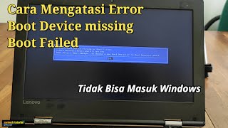 solusi mengatasi default boot device missing or boot failed pada laptop [upl. by Frulla]