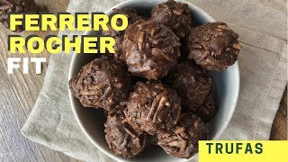 Ferrero Rocher FIT  Trufas de chocolate saludable RECETA [upl. by Sacksen]