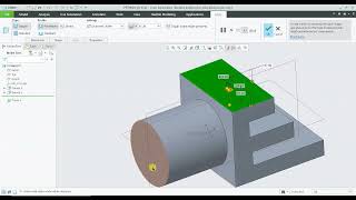 Linear and CoAxial Hole in Creo Parametric [upl. by Marietta]