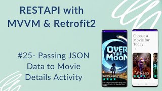 REST API with MVVM and Retrofit2 25  Passing JSON Data to Details Activity [upl. by Deelaw]