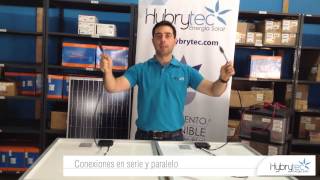 Energía Solar Cómo realizar una conexión en serie y paralelo para un sistema solar [upl. by Aihseyk]