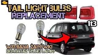 How to replace tail light bulbs on VW Touran 1115 [upl. by Azilanna]