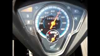 Top Speed of Honda Wave Dash SE 110cc Repsol [upl. by Sirah310]