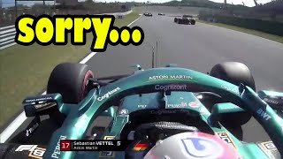 sebastian vettel team radio after blocked by mazepin Dutch Grand Prix 2021 shorts [upl. by Yrem]