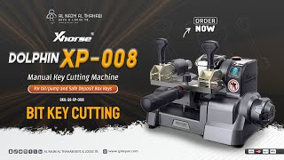 Xhorse Dolphin XP008 Mini Manual Key Cutting Machine  How to Cut a Bit Key gskey uae [upl. by Melisa]