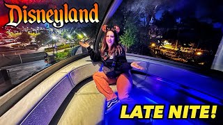 DISNEYLAND LATE NIGHT Forgot we had a Reservation Front Monorail Rides Return  Rides amp Park Close [upl. by Ikkiv]