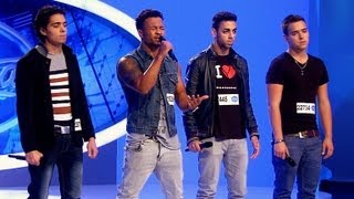 DSDS 2013 Maurice Kevin Sergen und Natanael mit quotHalt Dich An Mir Festquot von Revolverheld [upl. by Tsenrae741]