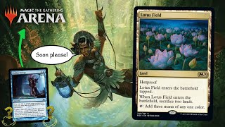 Lotus Field Combo in the MTG Arena Explorer Metagame Challenge [upl. by Zendah]