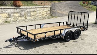 Load Trail 7x16 Commercial Utility Landscape Trailer 7000 GVW XT8316032 [upl. by Dusa611]