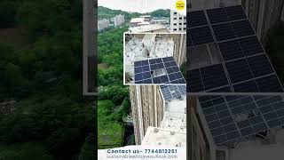 Rooftop Solar Structure Installation  RCC Roof Double Pole Elevated Structure [upl. by Adgam]