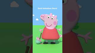 Peppa and Daddy Smashing animation funny 🐷 reverse [upl. by Audie]