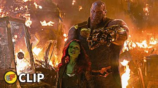 Gamora vs Thanos  Knowhere Scene  Avengers Infinity War 2018 IMAX Movie Clip HD 4K [upl. by Mintun]