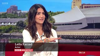 Leila Farzad I Hate Suzie Kaos Bridget Jones Actress On BBC Breakfast 27082024 [upl. by Ellevel377]