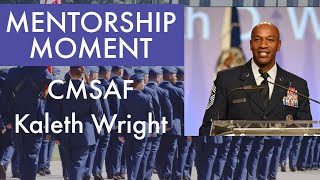 CMSAF Kaleth Wright  Mentorship Moment [upl. by Docilla178]