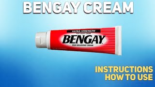 Bengay cream how to use Uses Dosage Side Effects Contraindications [upl. by Sevy]