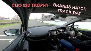 Clio RS 220 Trophy Brands Hatch Track day [upl. by Surovy911]