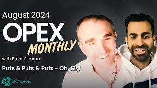 August 2024 OPEX Monthly LIVE with Brent and Imran  SpotGamma [upl. by Hajidahk]