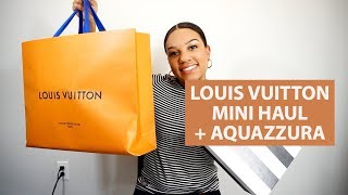 LOUIS VUITTON GRACEFUL PM REVIEW  CLEMENCE WALLET  LOUIS VUITTON AQUAZZURA [upl. by Ahsikrats]