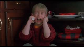 Home Alone 1990 Scaring Marv Scene [upl. by Thanasi]