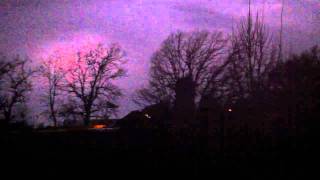 Eerie Wisconsin Tornado Warning Siren w Amazing Lightning HD [upl. by Marwin]