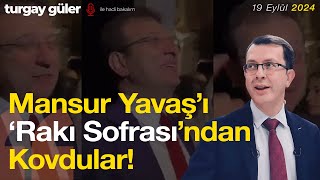 MANSUR YAVAŞI RAKI SOFRASINDAN KOVDULAR │ canlıyayın [upl. by Plath]