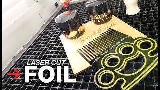 Laser Cut Foil  Laserable Foil  Trotec Foil Rolls [upl. by Neela]