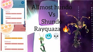 wait for rayquaza allmost hundo vs shundo mega battle pokemongo [upl. by Sheridan]