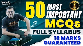 Class 12 Maths 50 Most Important MCQs  Maths Class 12 Full Syllabus  18 Marks Guaranteed [upl. by Ecnerret]