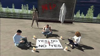 PLAYING CHARLIE CHARLIE GHOST GAME IN INDIAN BIKES DRIVING 3D [upl. by Nylyrehc]