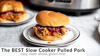 How to Make Slow Cooker Pulled Pork The BEST Pulled Pork [upl. by Rosemaria]