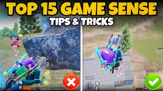 THESE TOP 15 GAMESENSE TIPS amp TRICKS WILL MAKE YOU NOOB TO PRO IN BGMI  Mew2 [upl. by Kappel]