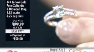 14K Gold Round Zultanite amp Diamond Ring at The Shopping Channel 458556 [upl. by Poock]