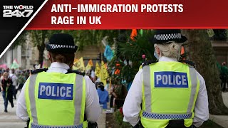 UK Protests  AntiImmigration Protests Rage In UK quotYou Will Regretquot Warns PM Starmer [upl. by Gombach219]