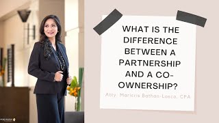 What is the difference between a partnership and a coownership [upl. by Niloc]