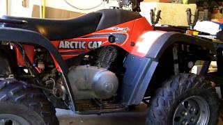 Arctic Cat 400 Cold Start [upl. by Enelrak]