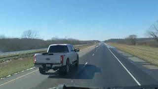 Driving I49 and I20 around Shreveport LA after the snow storm [upl. by Windham125]