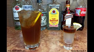 Коктейль Лонг Айленд Айс Ти Long Island Iced Tea классический рецепт Как сделать Шот Лонг Айленд [upl. by Aicarg]