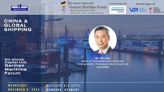 2023 3rd Annual Capital Link German Maritime Forum  China amp Global Shipping Presentation [upl. by Nnyltiak640]