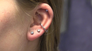 View How an Ear and Cartilage Piercing can be Reopened [upl. by Erena506]