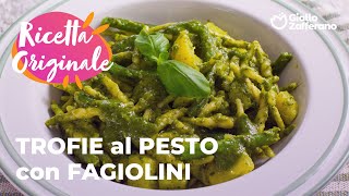 TROFIE al PESTO con PATATE e FAGIOLINI  SCOPRI la VERA RICETTA LIGURE🌊💚🌿 [upl. by Joby348]