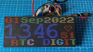 ESP8266 amp P4 Display Big font Digital RTC Clock shorts [upl. by Kaufman]