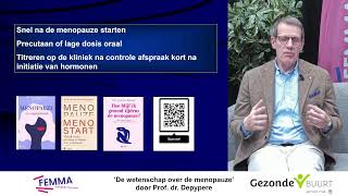 WEBINAR ‘De wetenschap over de menopauze’ door Prof dr Depypere  Femma [upl. by Rola]