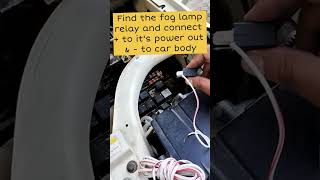 Installing LED strip light under car hood [upl. by Aleicarg]