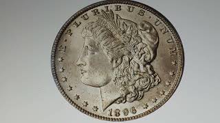 1896O Morgan silver dollar worth 528000 [upl. by Idmann747]