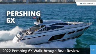 Pershing 6X Luxury Motor Yacht Review [upl. by Yelyk940]