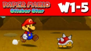 Paper Mario Sticker Star  W15  Whammino Mountain Nintendo 3DS Gameplay Walkthrough [upl. by Estes]