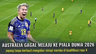 Round 4 kualifikasi piala dunia jepang vs australia terbaru hari ini 2024 dengan skor akhir 20 [upl. by Etterb]