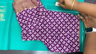 Blouse Cutting simple and easy method for beginners [upl. by Aronael]