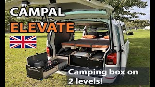 The BEST and ONLY 2level REMOVABLE camping box For Transporter and others Campal Elevate Campal [upl. by Stubbs]